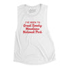 I've Been To Great Smoky Mountains National Park Women's Flowey Scoopneck Muscle Tank-White-Allegiant Goods Co. Vintage Sports Apparel
