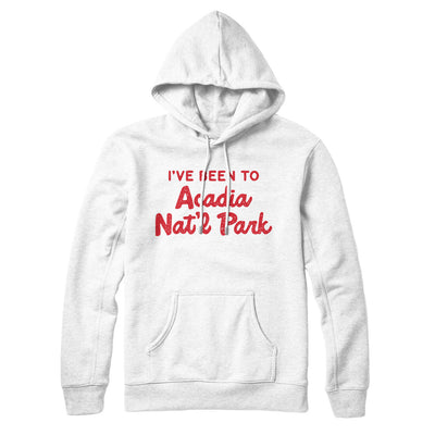 I've Been To Acadia National Park Hoodie-White-Allegiant Goods Co. Vintage Sports Apparel