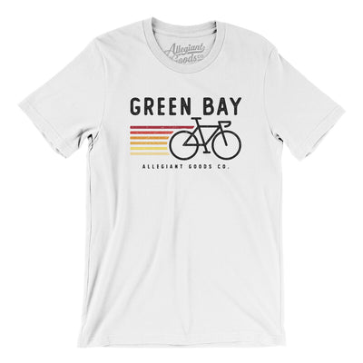 Green Bay Cycling Men/Unisex T-Shirt-White-Allegiant Goods Co. Vintage Sports Apparel