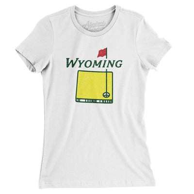 Wyoming Golf Women's T-Shirt-White-Allegiant Goods Co. Vintage Sports Apparel