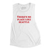 There's No Place Like Seattle Women's Flowey Scoopneck Muscle Tank-White-Allegiant Goods Co. Vintage Sports Apparel