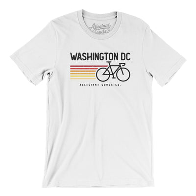 Washington Dc Cycling Men/Unisex T-Shirt-White-Allegiant Goods Co. Vintage Sports Apparel