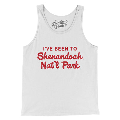 I've Been To Shenandoah National Park Men/Unisex Tank Top-White-Allegiant Goods Co. Vintage Sports Apparel