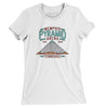 Memphis Pyramid Arena Women's T-Shirt-White-Allegiant Goods Co. Vintage Sports Apparel