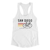 San Diego Cycling Women's Racerback Tank-White-Allegiant Goods Co. Vintage Sports Apparel