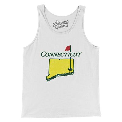 Connecticut Golf Men/Unisex Tank Top-White-Allegiant Goods Co. Vintage Sports Apparel