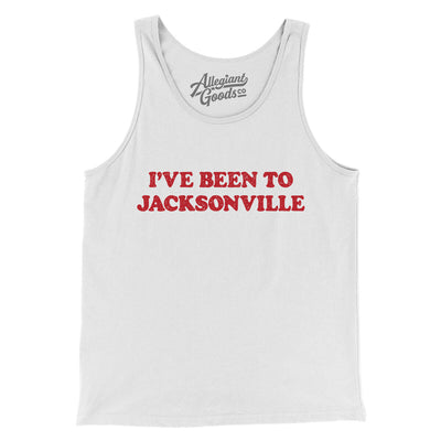 I've Been To Jacksonville Men/Unisex Tank Top-White-Allegiant Goods Co. Vintage Sports Apparel