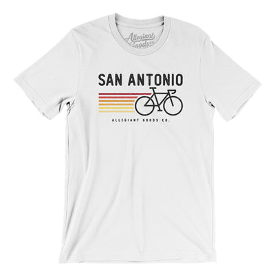 San Antonio Cycling Men/Unisex T-Shirt-White-Allegiant Goods Co. Vintage Sports Apparel