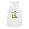 Louisiana Golf Women's Racerback Tank-White-Allegiant Goods Co. Vintage Sports Apparel
