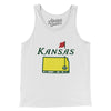 Kansas Golf Men/Unisex Tank Top-White-Allegiant Goods Co. Vintage Sports Apparel