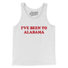 I've Been To Alabama Men/Unisex Tank Top-White-Allegiant Goods Co. Vintage Sports Apparel
