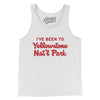 I've Been To Yellowstone National Park Men/Unisex Tank Top-White-Allegiant Goods Co. Vintage Sports Apparel