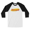 Minneapolis Seinfeld Men/Unisex Raglan 3/4 Sleeve T-Shirt-White|Black-Allegiant Goods Co. Vintage Sports Apparel