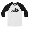 Kentucky State Shape Text Men/Unisex Raglan 3/4 Sleeve T-Shirt-White|Black-Allegiant Goods Co. Vintage Sports Apparel