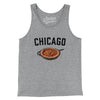 Chicago Style Deep Dish Pizza Men/Unisex Tank Top-Athletic Heather-Allegiant Goods Co. Vintage Sports Apparel
