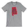 Alabama Home State Men/Unisex T-Shirt-Athletic Heather-Allegiant Goods Co. Vintage Sports Apparel