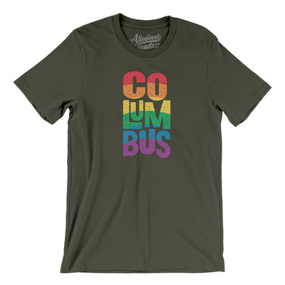 Columbus Ohio Pride Men/Unisex T-Shirt-Army-Allegiant Goods Co. Vintage Sports Apparel