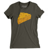 Cheesehead Women's T-Shirt-Army-Allegiant Goods Co. Vintage Sports Apparel