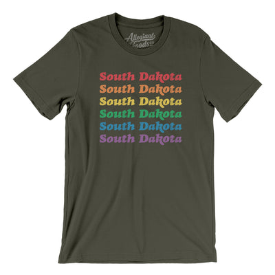 South Dakota Pride Men/Unisex T-Shirt-Army-Allegiant Goods Co. Vintage Sports Apparel