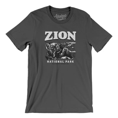 Zion National Park Men/Unisex T-Shirt-Deep Heather-Allegiant Goods Co. Vintage Sports Apparel