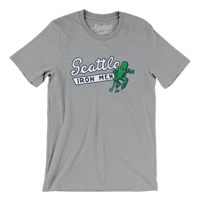 Seattle Ironmen Hockey Men/Unisex T-Shirt-Athletic Heather-Allegiant Goods Co. Vintage Sports Apparel
