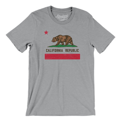 California State Flag Men/Unisex T-Shirt-Athletic Heather-Allegiant Goods Co. Vintage Sports Apparel