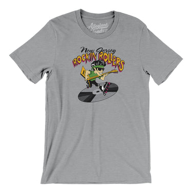 New Jersey Rockin' Rollers Roller Hockey Men/Unisex T-Shirt-Athletic Heather-Allegiant Goods Co. Vintage Sports Apparel