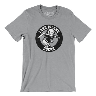 Long Island Ducks Hockey Men/Unisex T-Shirt-Athletic Heather-Allegiant Goods Co. Vintage Sports Apparel