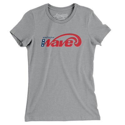 Washington Wave Lacrosse Women's T-Shirt-Athletic Heather-Allegiant Goods Co. Vintage Sports Apparel