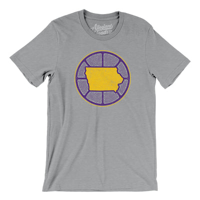 Iowa Basketball Men/Unisex T-Shirt-Athletic Heather-Allegiant Goods Co. Vintage Sports Apparel