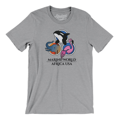Marine World/ Africa USA Amusement Park Men/Unisex T-Shirt-Athletic Heather-Allegiant Goods Co. Vintage Sports Apparel