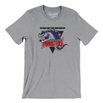 Lowell Lock Monsters Hockey Men/Unisex T-Shirt-Athletic Heather-Allegiant Goods Co. Vintage Sports Apparel