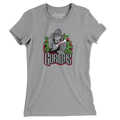 Amarillo Gorillas Hockey Women's T-Shirt-Athletic Heather-Allegiant Goods Co. Vintage Sports Apparel