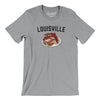 Louisville Hot Brown Men/Unisex T-Shirt-Athletic Heather-Allegiant Goods Co. Vintage Sports Apparel