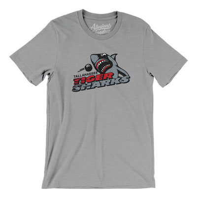 Tallahassee Tiger Sharks Hockey Men/Unisex T-Shirt-Athletic Heather-Allegiant Goods Co. Vintage Sports Apparel