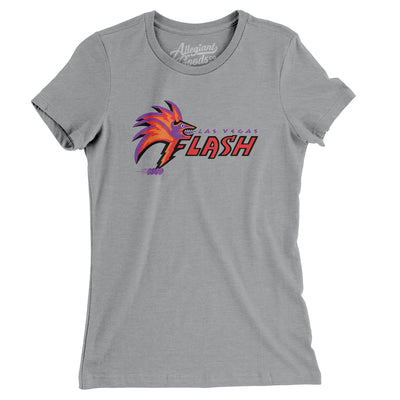 Las Vegas Flash Roller Hockey Women's T-Shirt-Athletic Heather-Allegiant Goods Co. Vintage Sports Apparel