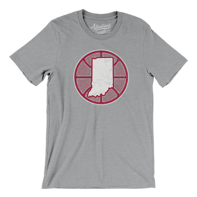 Indiana Basketball Men/Unisex T-Shirt-Athletic Heather-Allegiant Goods Co. Vintage Sports Apparel