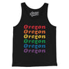 Oregon Pride Men/Unisex Tank Top-Black-Allegiant Goods Co. Vintage Sports Apparel