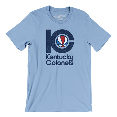 Kentucky Colonels Basketball Men/Unisex T-Shirt-Baby Blue-Allegiant Goods Co. Vintage Sports Apparel