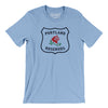 Portland Rosebuds Hockey Men/Unisex T-Shirt-Baby Blue-Allegiant Goods Co. Vintage Sports Apparel