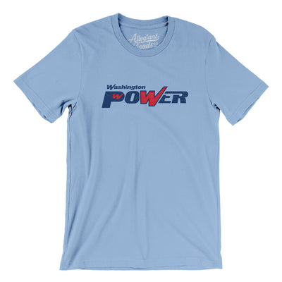 Washington Power Lacrosse Men/Unisex T-Shirt-Baby Blue-Allegiant Goods Co. Vintage Sports Apparel