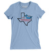 Dallas Chaparrals Basketball Women's T-Shirt-Baby Blue-Allegiant Goods Co. Vintage Sports Apparel