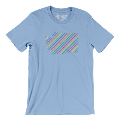 Washington Pride State Men/Unisex T-Shirt-Baby Blue-Allegiant Goods Co. Vintage Sports Apparel
