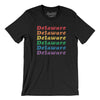 Delaware Pride Men/Unisex T-Shirt-Black-Allegiant Goods Co. Vintage Sports Apparel