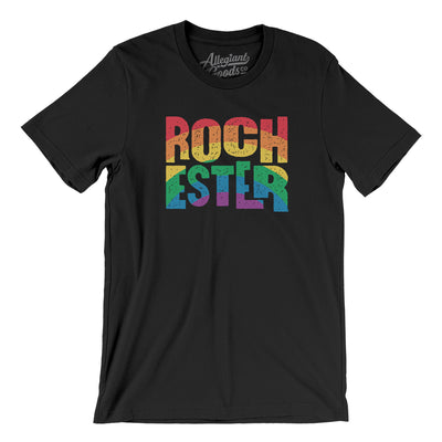 Rochester New York Pride Men/Unisex T-Shirt-Black-Allegiant Goods Co. Vintage Sports Apparel