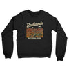 Badlands National Park Midweight Crewneck Sweatshirt-Black-Allegiant Goods Co. Vintage Sports Apparel
