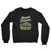 Mount Rainier National Park Midweight Crewneck Sweatshirt-Black-Allegiant Goods Co. Vintage Sports Apparel