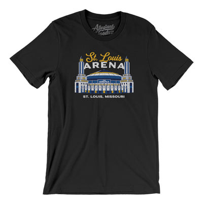 St. Louis Arena Men/Unisex T-Shirt-Black-Allegiant Goods Co. Vintage Sports Apparel