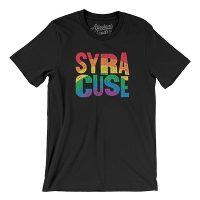 Syracuse New York Pride Men/Unisex T-Shirt-Black-Allegiant Goods Co. Vintage Sports Apparel