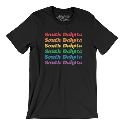 South Dakota Pride Men/Unisex T-Shirt-Black-Allegiant Goods Co. Vintage Sports Apparel